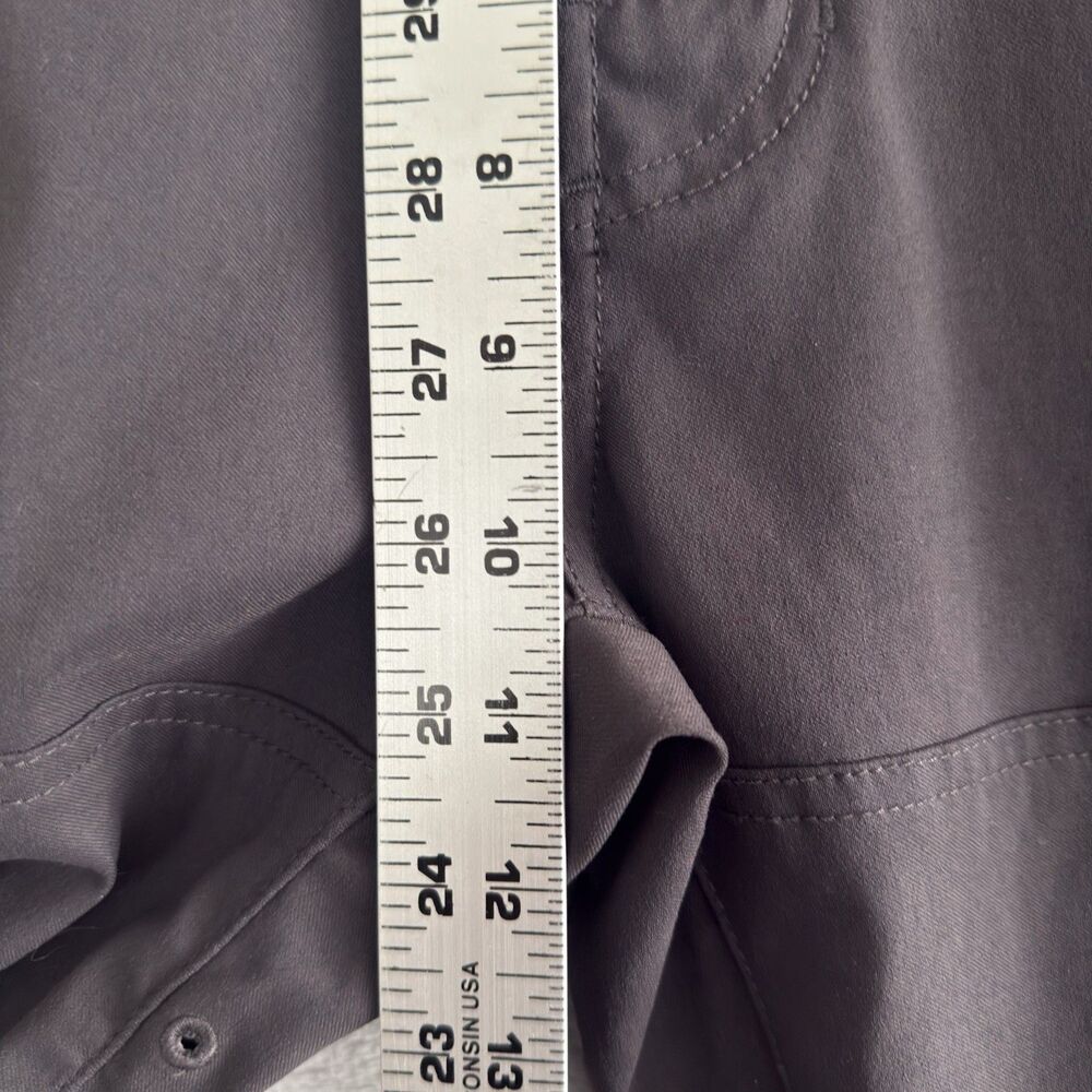 prAna Stretch Zion Pants Mens 34x26 Gray Belted Hiking Lightweight - Picture 4 of 8
